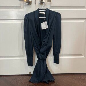 Zimmermann Navy Blue Dress